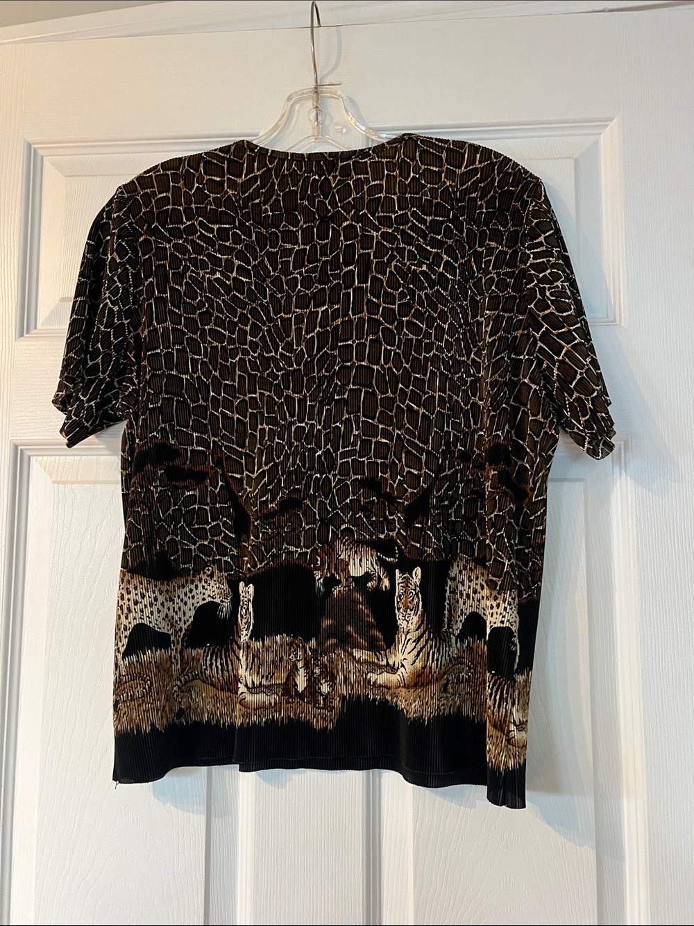Brochure Short Sleeve Animal Print Tee in Brown - Picture 3 of 3